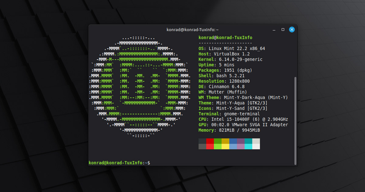 Linux Mint 22.2 Zara