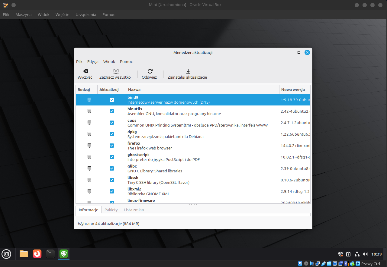 Linux Mint 22.2 Zara